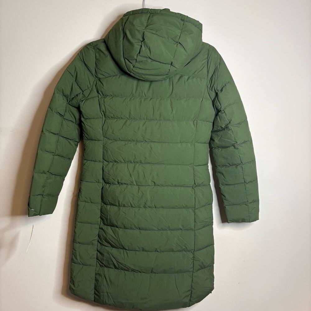 NWT Michael Kors Women's Hooded Faux-Leather-Trim Puffer Coat Green Size Small - Picture 6 of 7